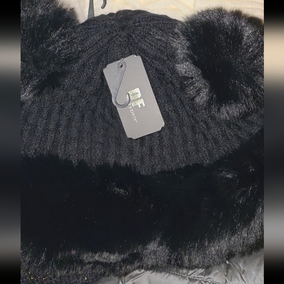 Winter Fur Beanie Sherpa Lined Soft Warm Lux Beanie Double Pompom Knit - Picture 8 of 13